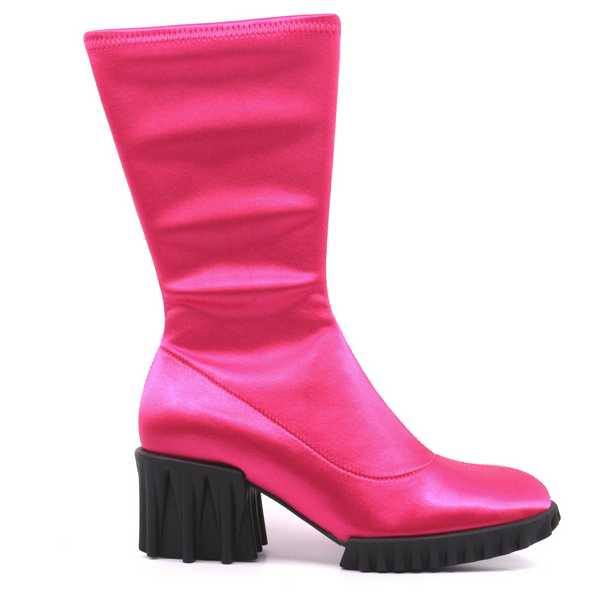 Women's mid-calf satin boot BLOFFO by 4CCCCEES