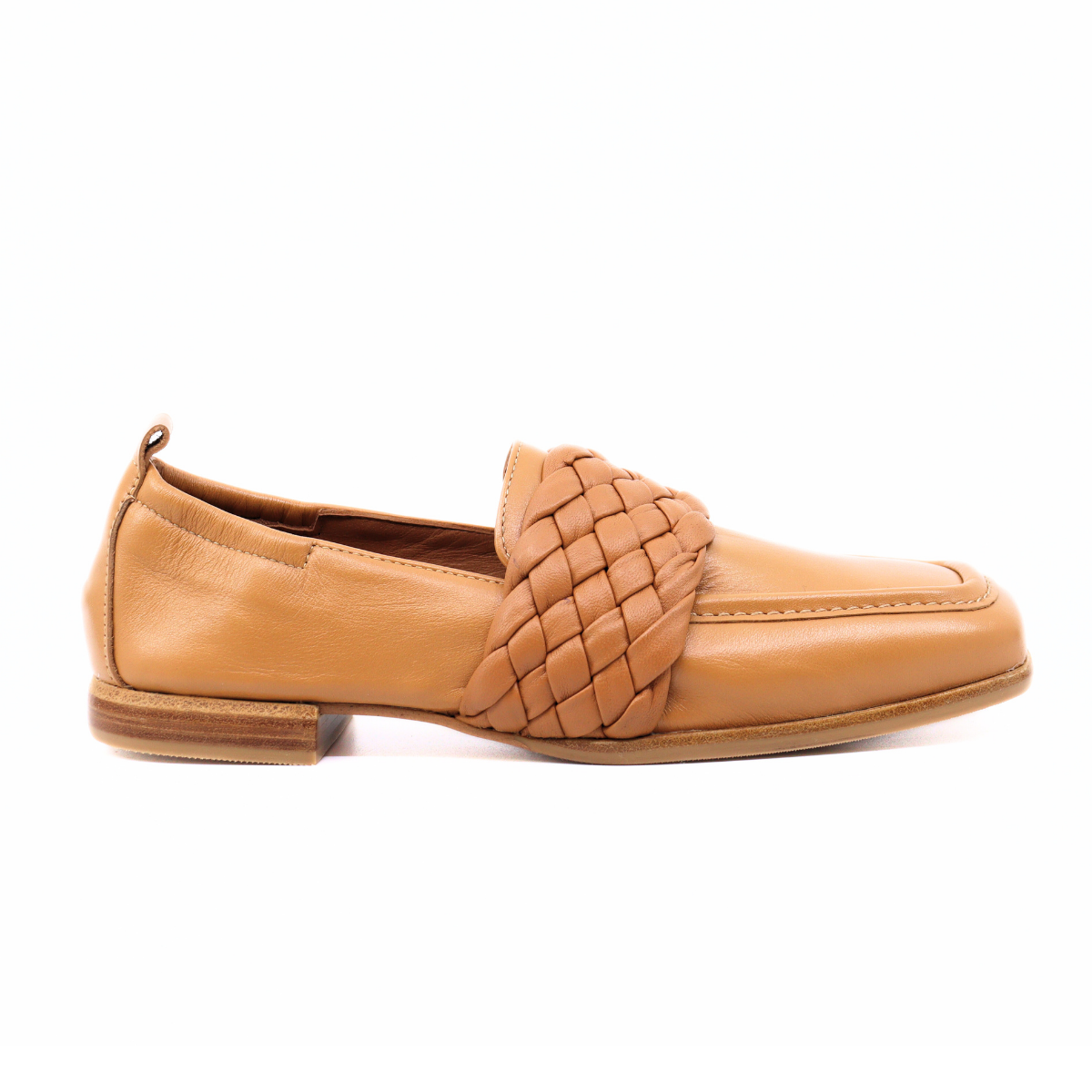 Lena Nature Cuir Tubular Women's Shoes Loafers Homers