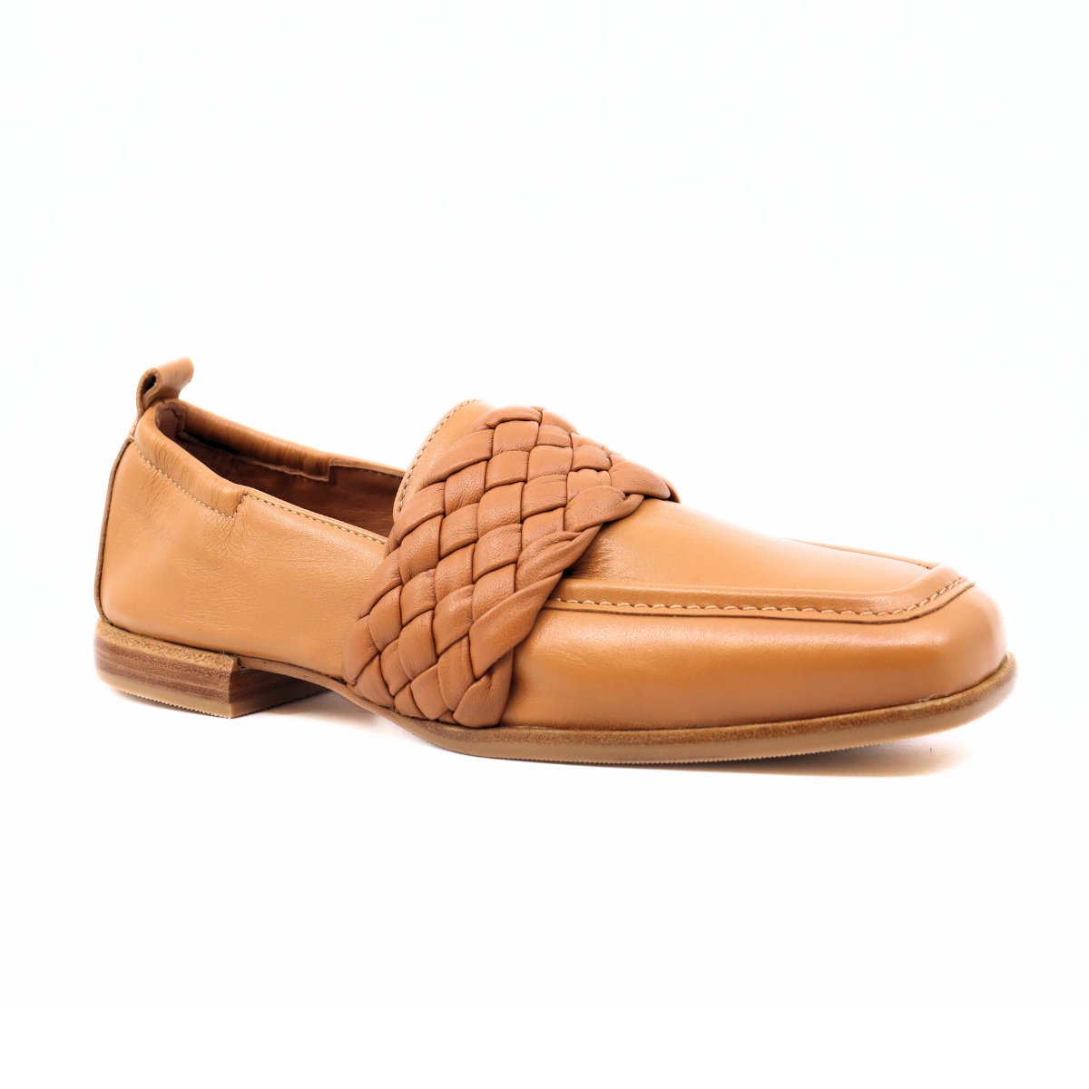 Lena Nature Cuir Tubular Women's Shoes Loafers Homers