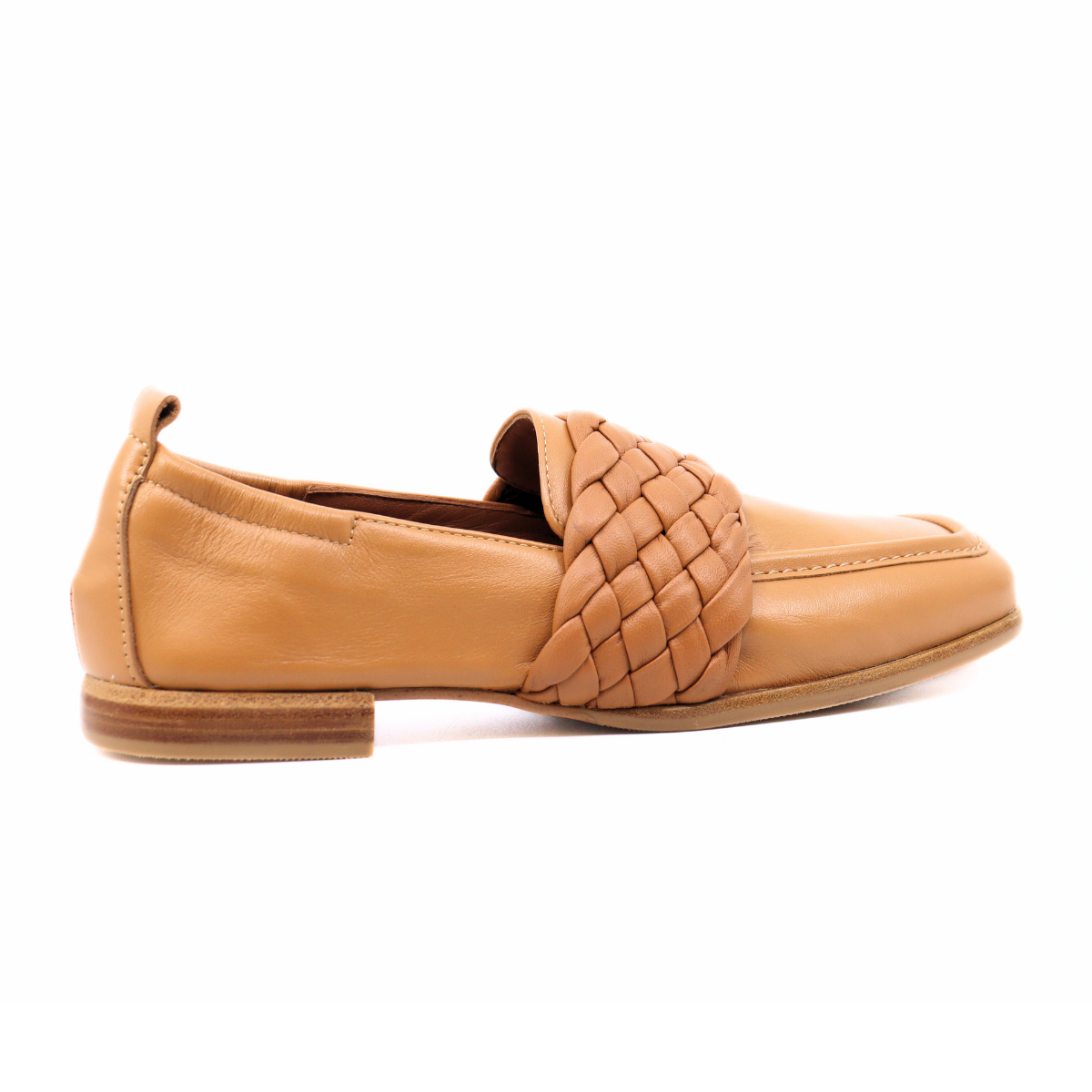 Lena Nature Cuir Tubular Women's Shoes Loafers Homers