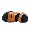 Women's leather sandals Rebecca Buckle Cognac by SHOE THE BEAR