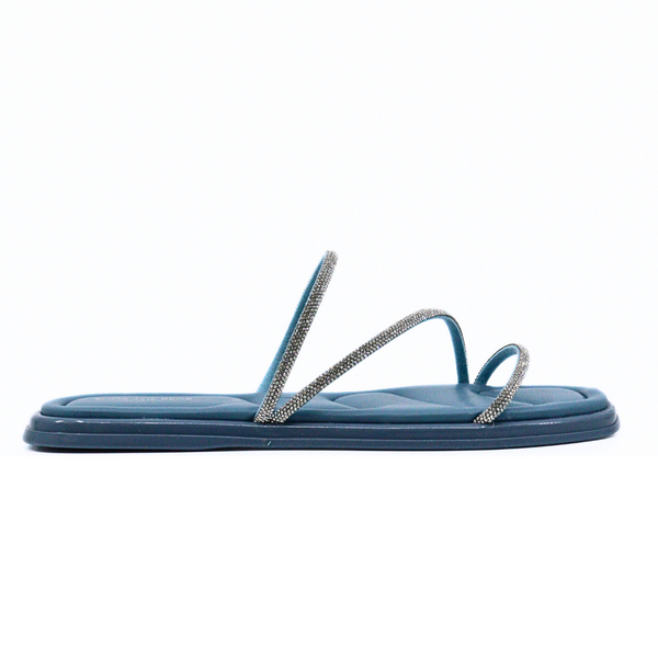 Women's flat sandal Selena Glam Dusty Blue by SHOE THE BEAR