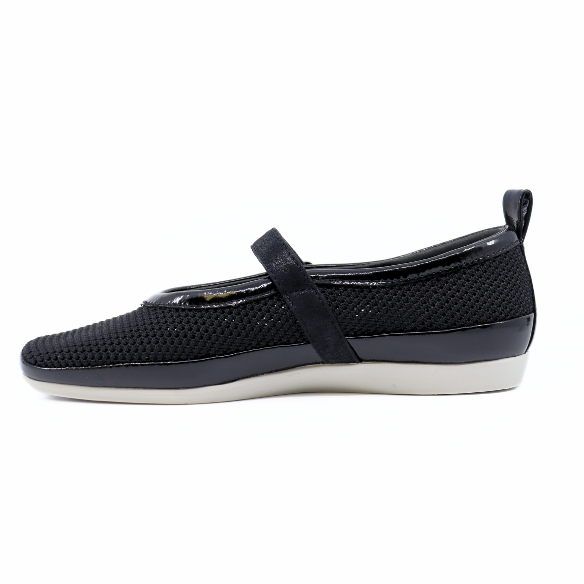 Vanya Nero Knit Mesh Women's Shoes Flats Bussola