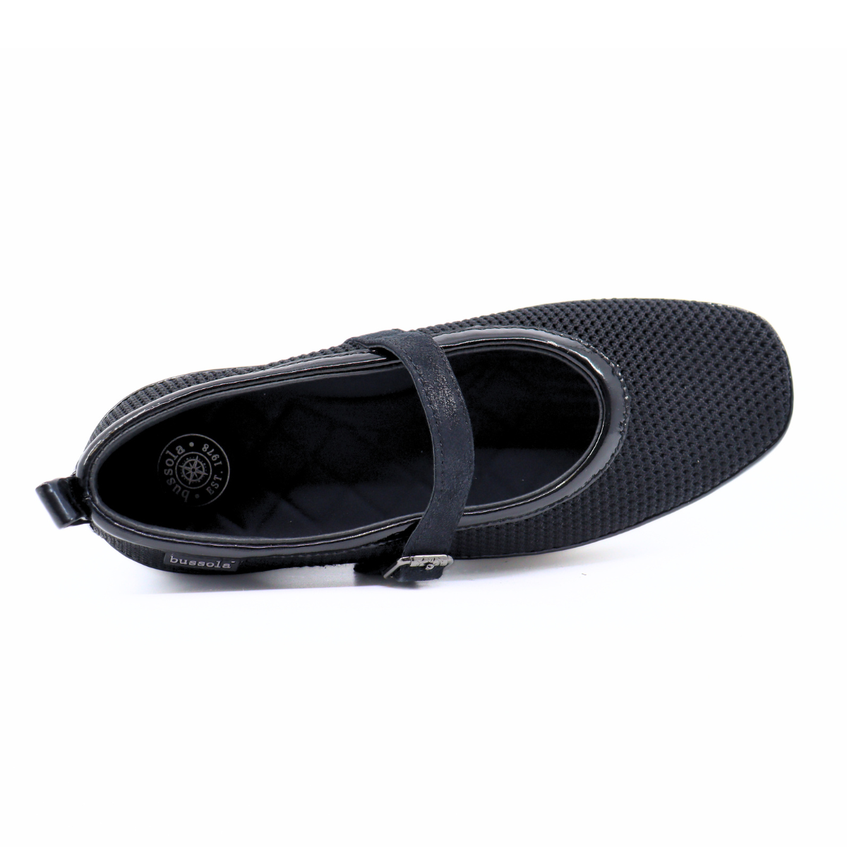 Vanya Nero Knit Mesh Women's Shoes Flats Bussola