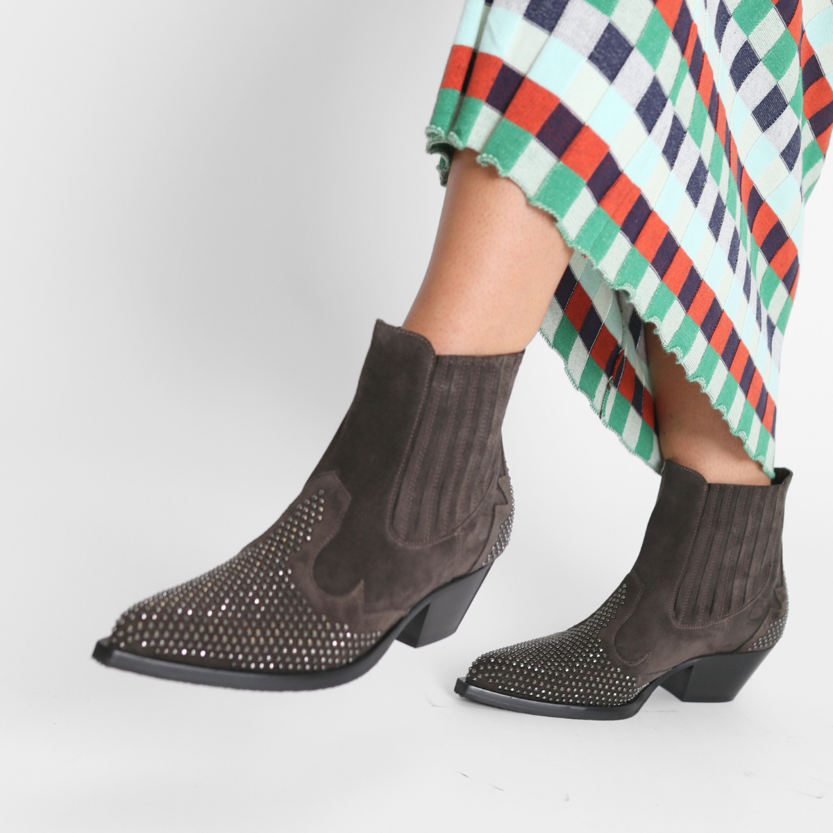 Borchie Gunmetal Boot Women's Boots Laura Bellariva