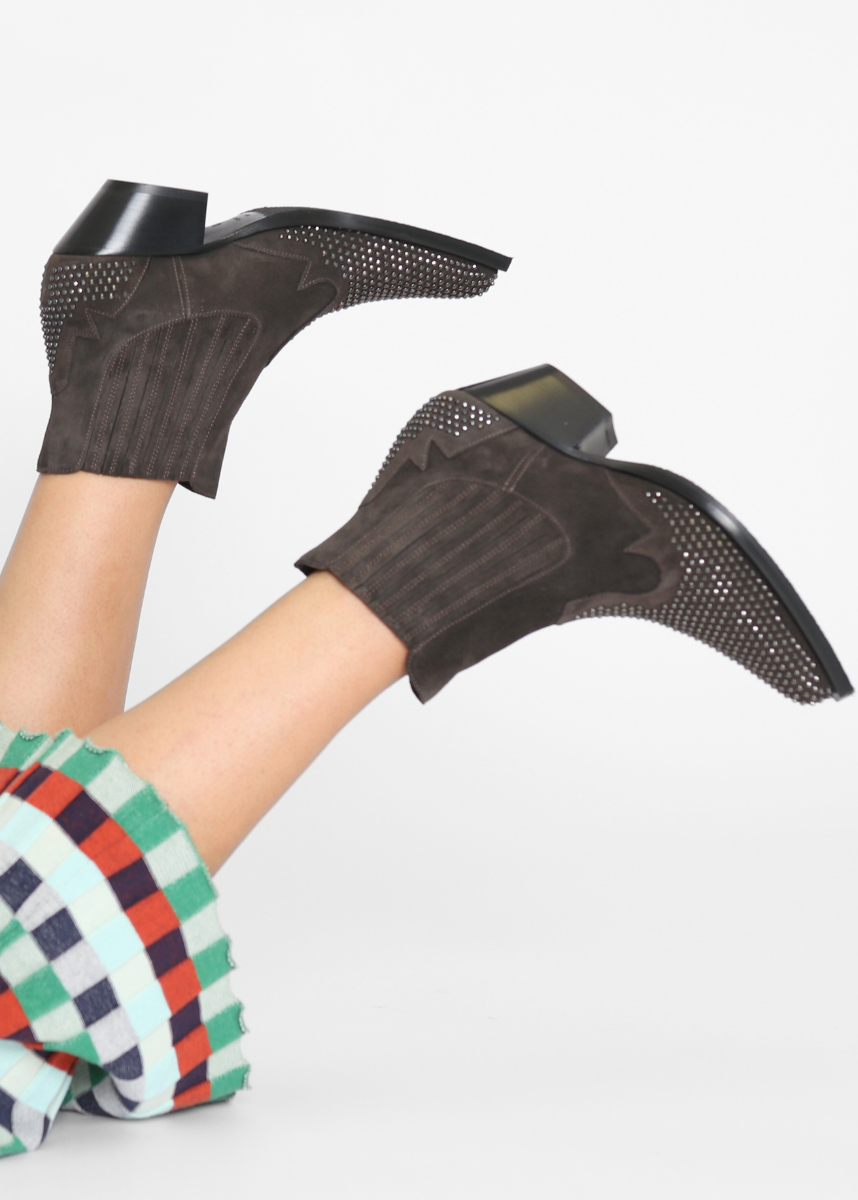 Borchie Gunmetal Boot Women's Boots Laura Bellariva