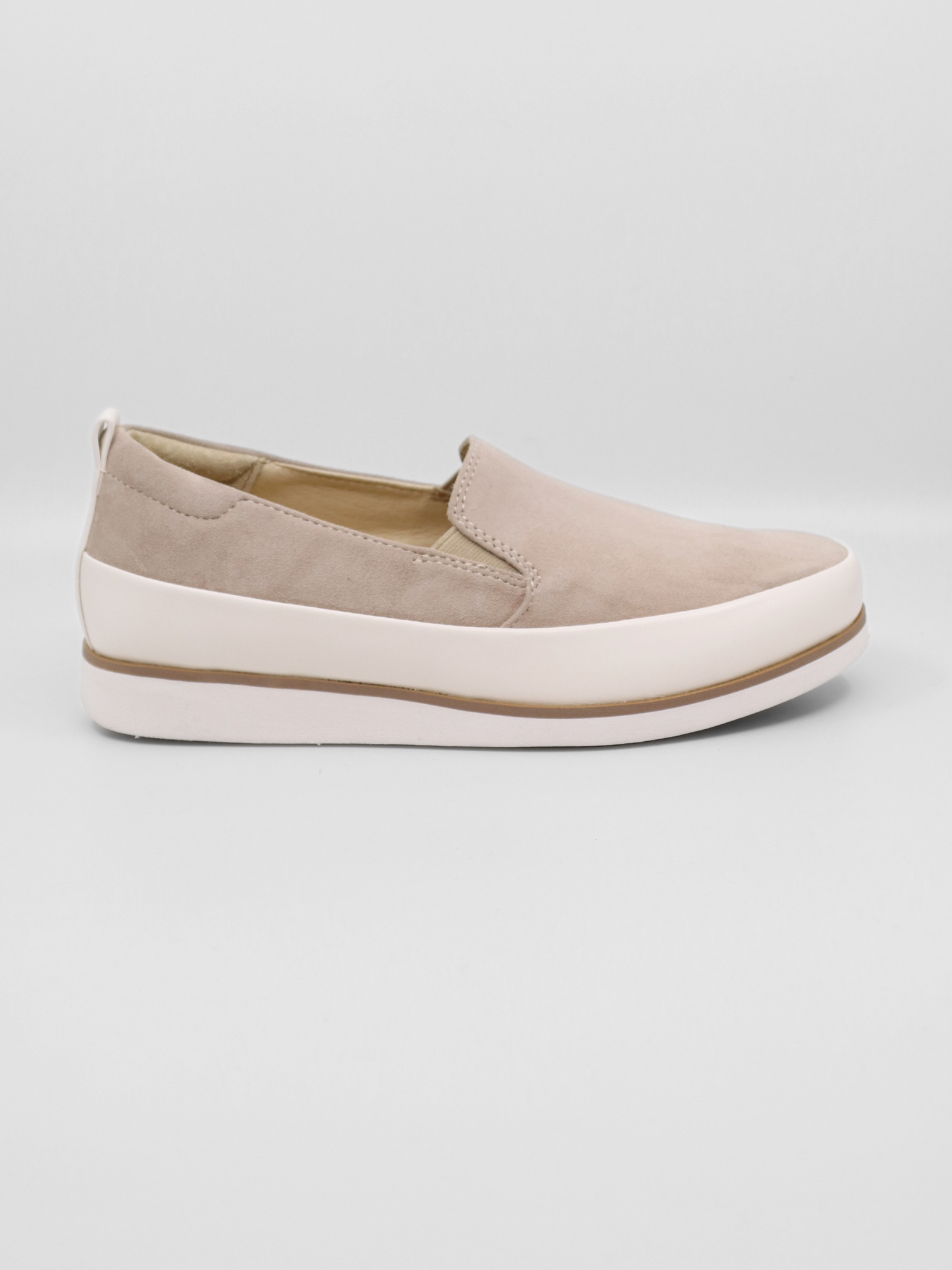Kalani Neutral Suede Women's Shoes Bussola