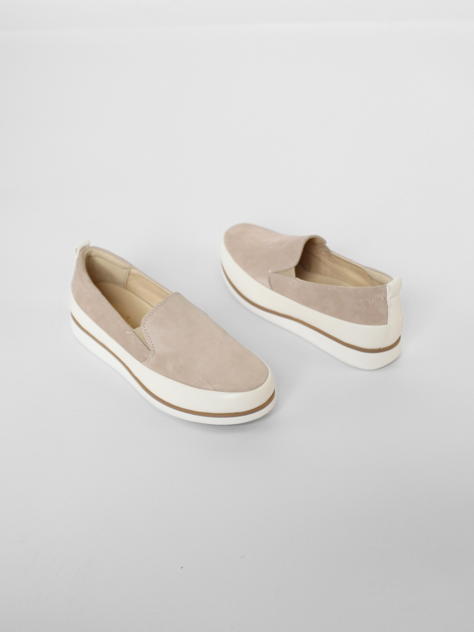 Kalani Neutral Suede Women's Shoes Bussola