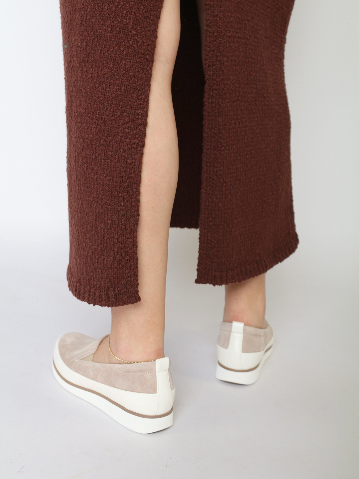 Kalani Neutral Suede Women's Shoes Bussola