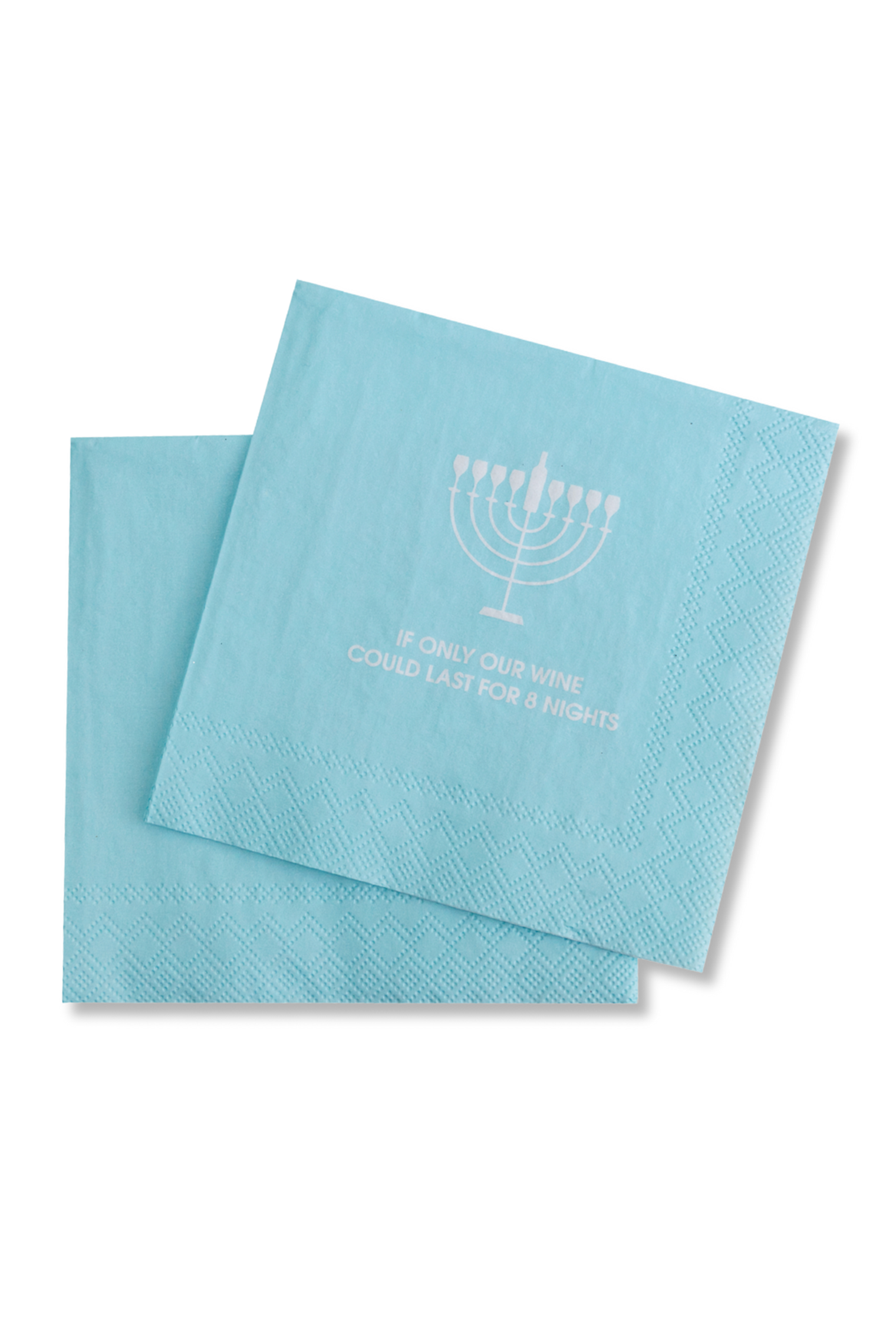 If Only Our Wine Last 8 Nights Hanukkah Napkins Gifts + Accessories Chez Gagné