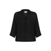 Women's top Echo Mini Shirt Black by THE HANDLOOM