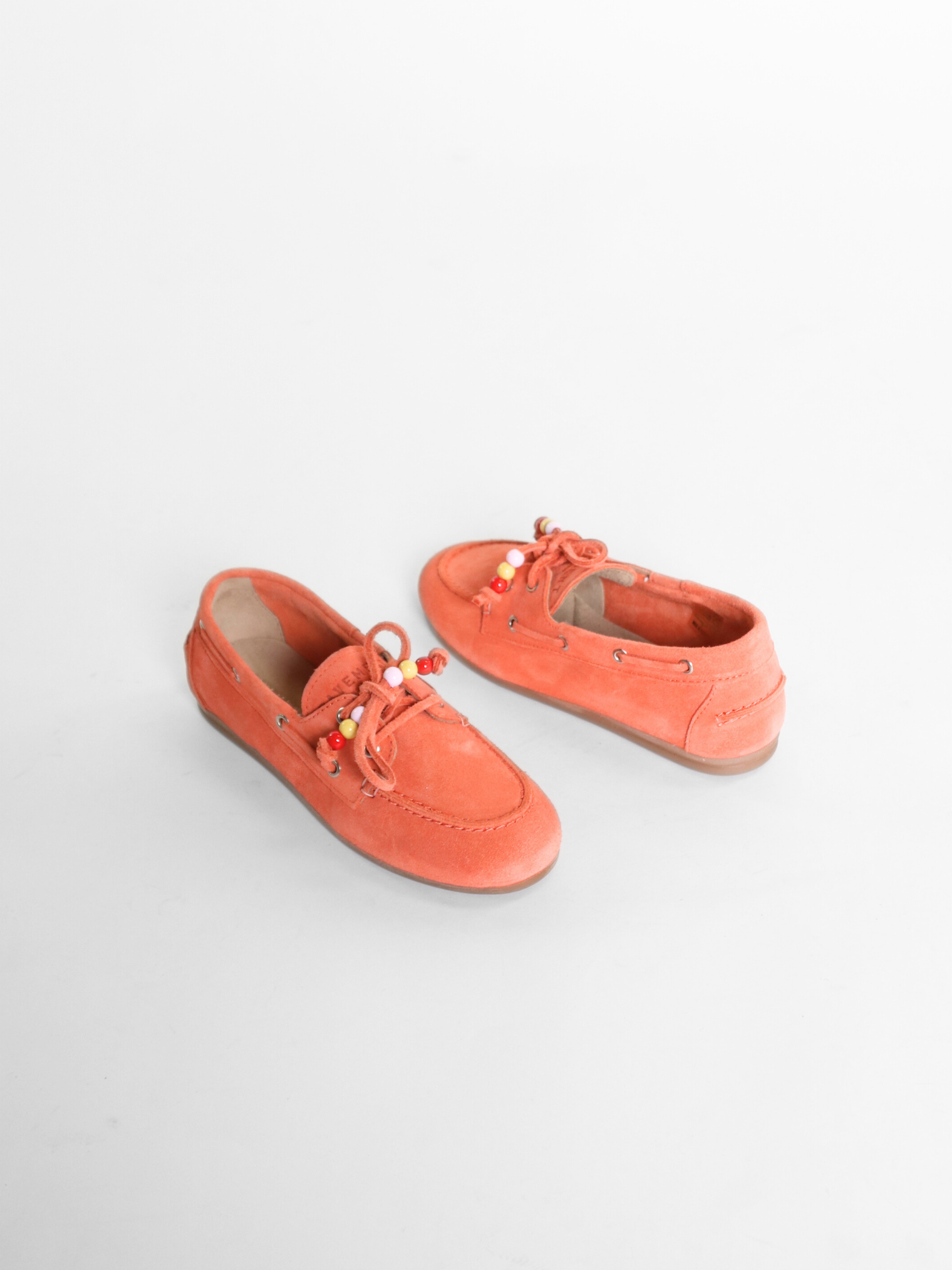 Marin Pearls Orange Suede Women's Shoes Loafers Pavement