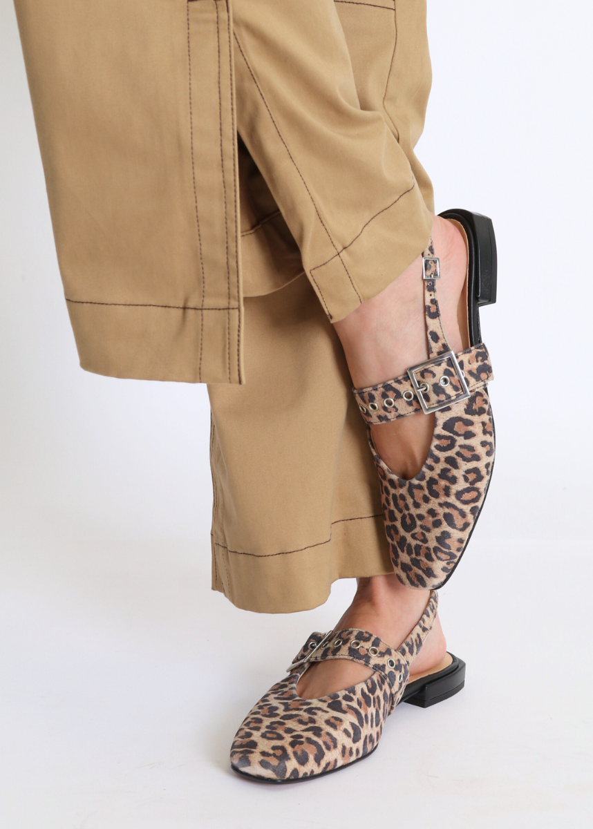 Pearl Leopard Women's Shoes Flats Intentionally Blank
