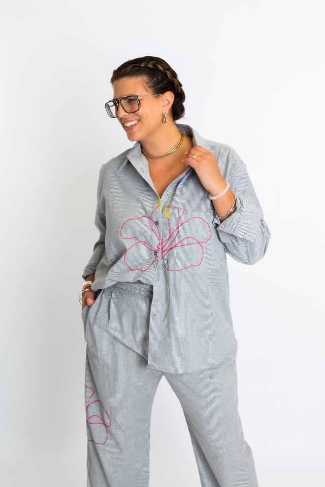 Carmen Shirt Jamica Tropical Women's Tops Cats With a Heart