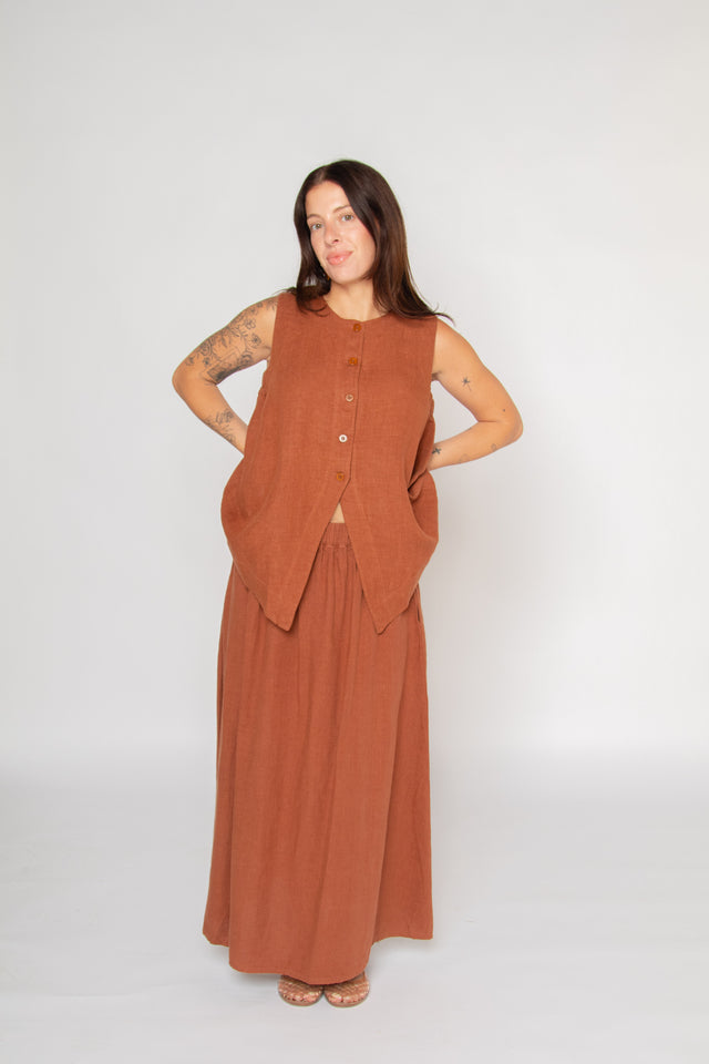 Olivia-May Russet Women's Tops Beaumont Organic