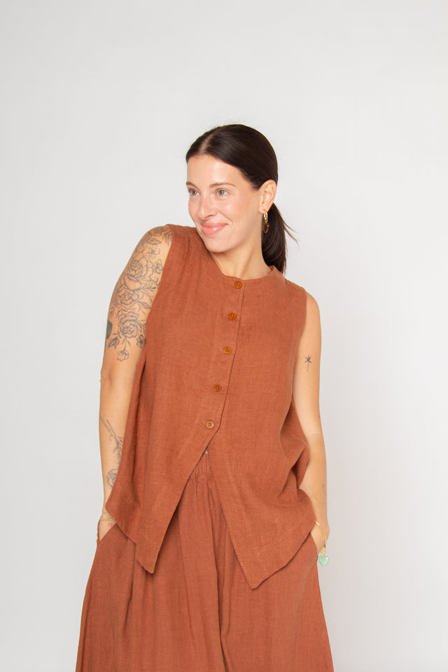 Olivia-May Russet Women's Tops Beaumont Organic