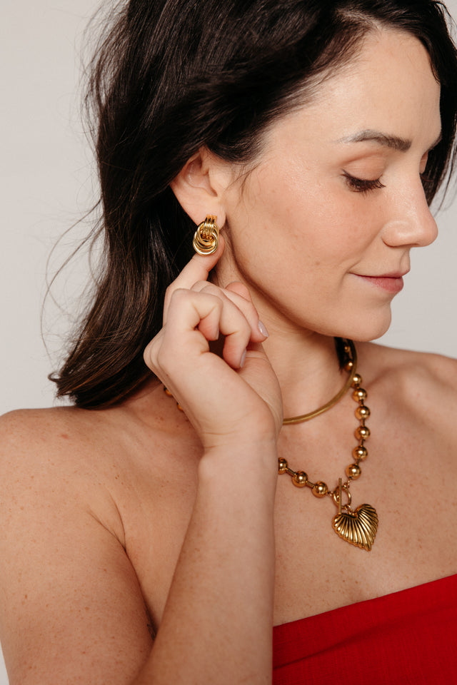 Faye Gold Earrings Gifts + Accessories Jewelry Jūratė Los Angeles