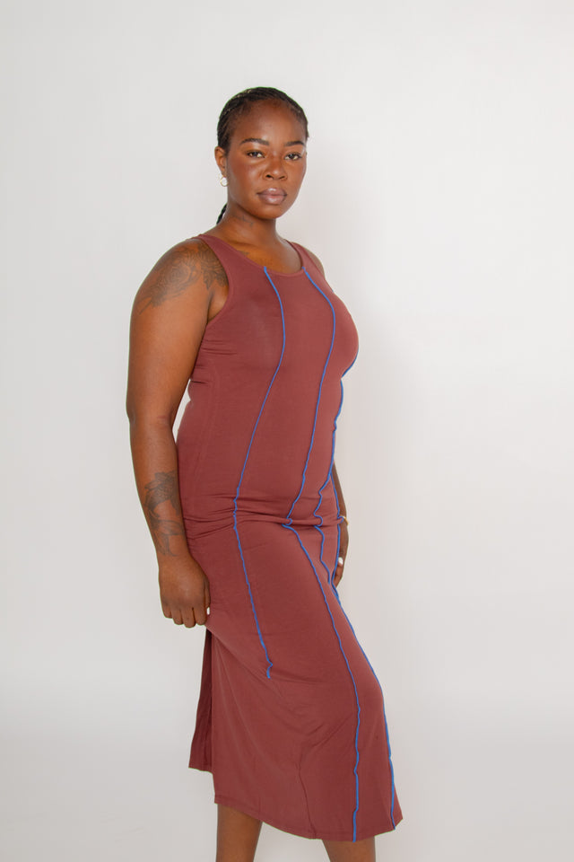 Faten Dress Rust Women's Dresses Rita Row