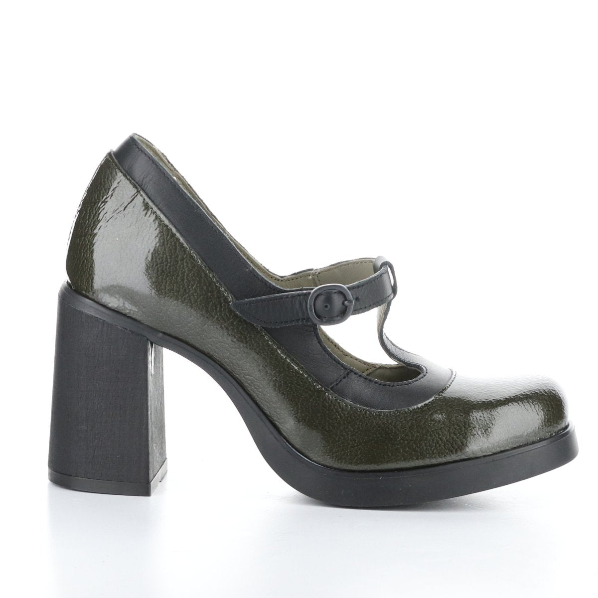 Seif Military Black Women's Shoes Heels Fly London