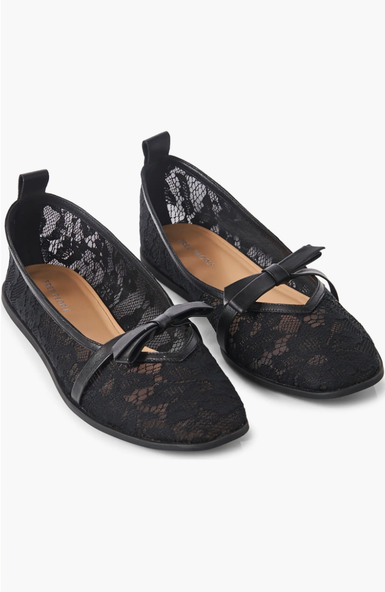 Mesh Mania Bow Flat Women's Shoes Flats Free People