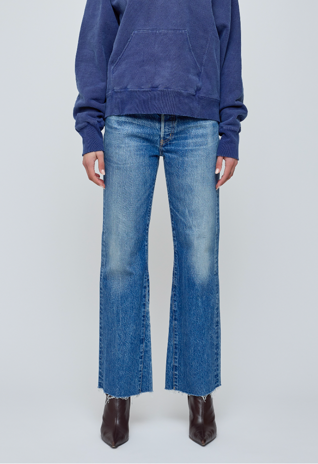 Atlantis Flare Blue Women's Bottoms Moussy Denim