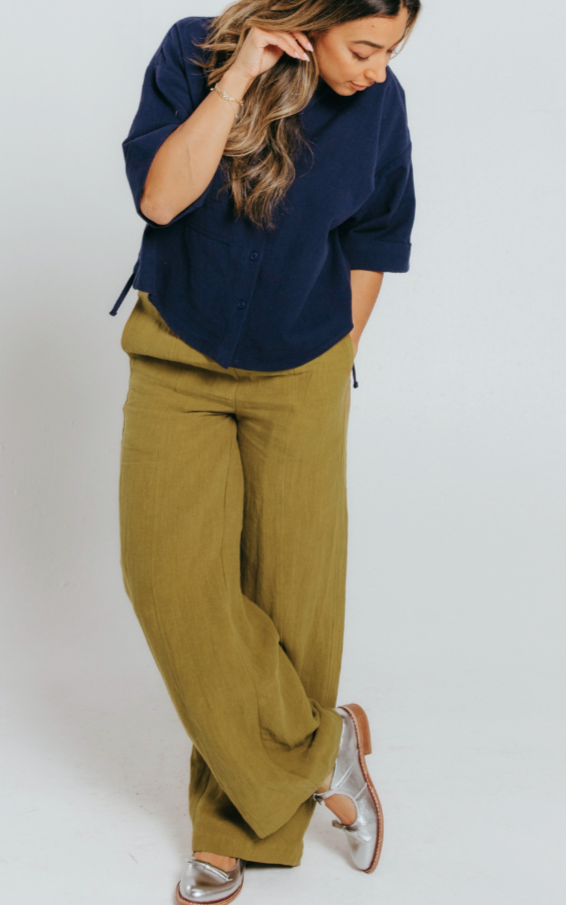 Meadow Pant Olive Women's Bottoms Eve Gravel
