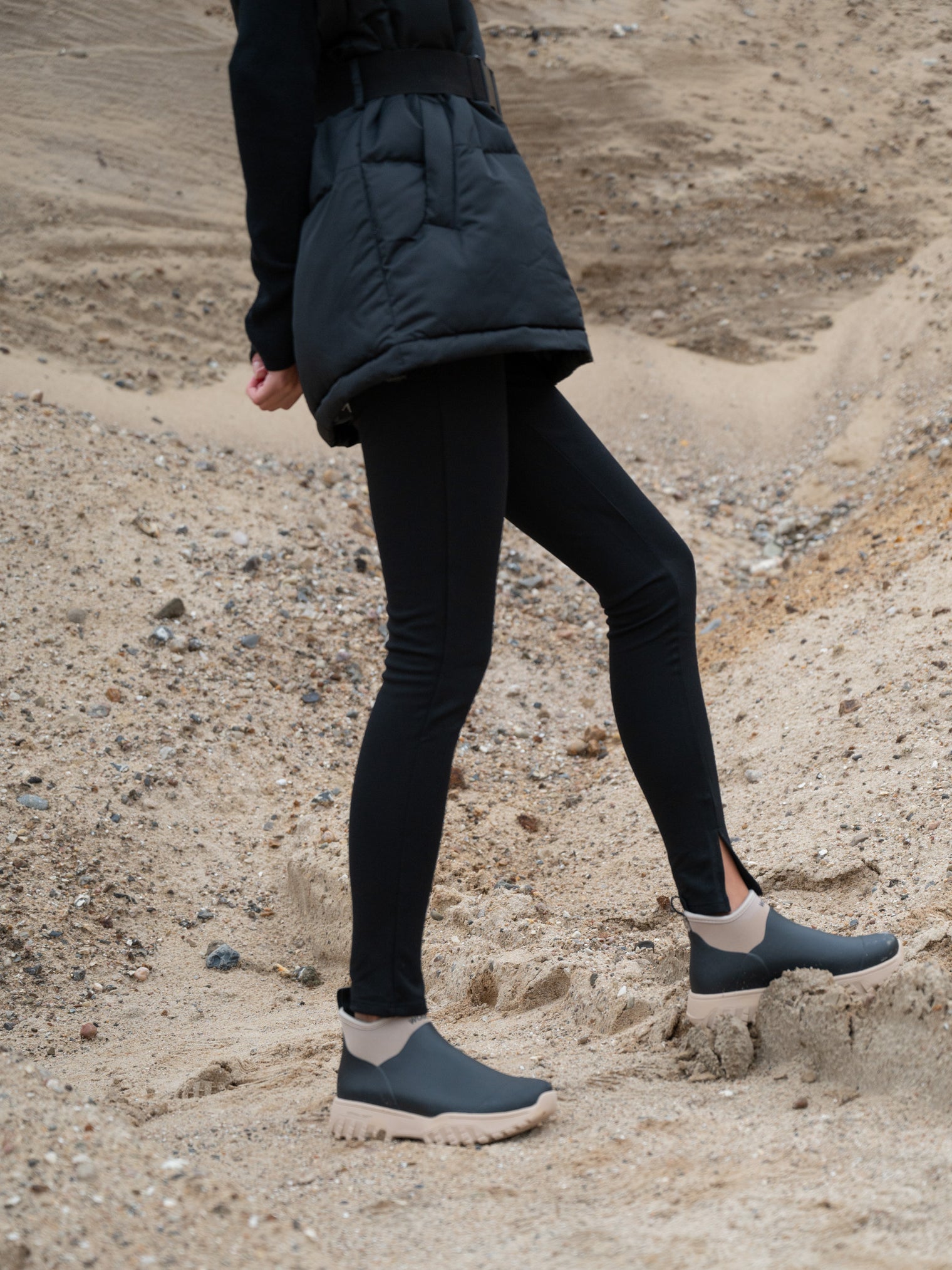 Irene Black/Coffee Cream Women's Boots Woden