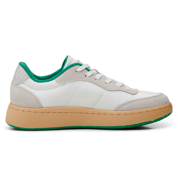 Women's may white/basil sustainable sneaker by Woden