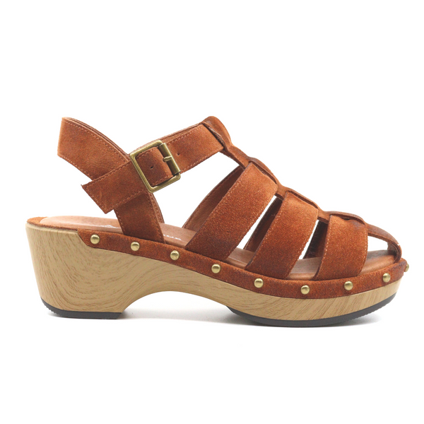 Women's macon tobacco fisherman wedge by Antelope