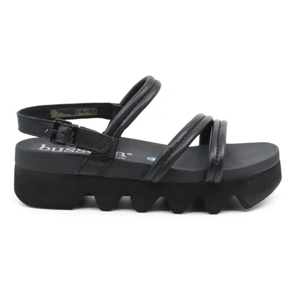 Women's cala nero platform strappy sandal by Bussola