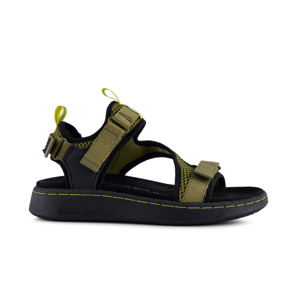 women's fashion sandal emilie mesh leaf green made by Woden