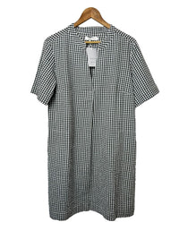 Wren Dress Dove Grey Check Women's Dresses Bibico
