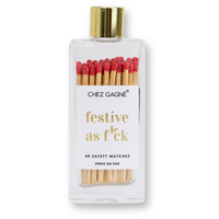 Festive As Fuck Matches Red Gifts + Accessories Chez Gagné