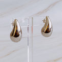 Statement Hollow Teardrop Stud Earrings Silver Gifts + Accessories Jewelry Ellison+Young    