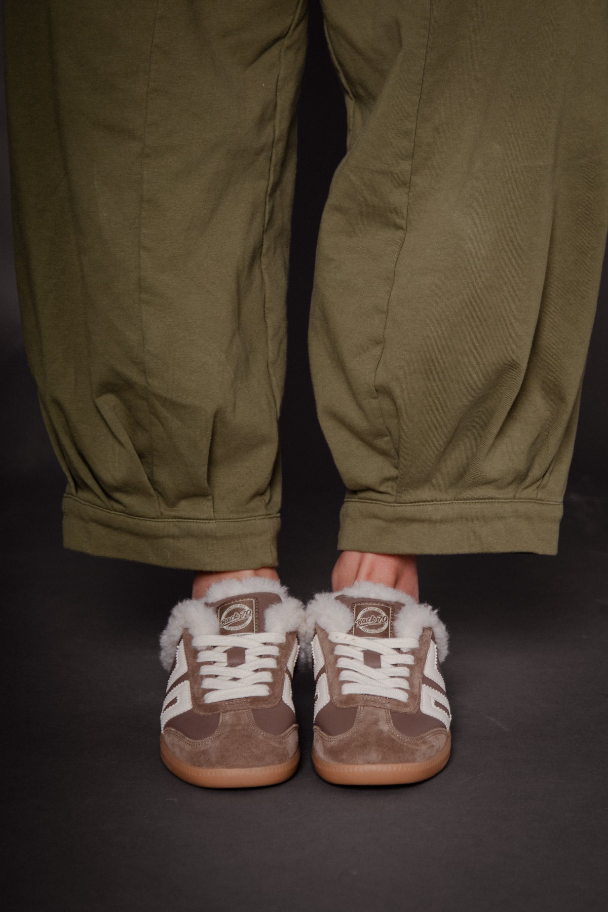 Easter Fl Taupe Butter Women's Sneakers Back 70