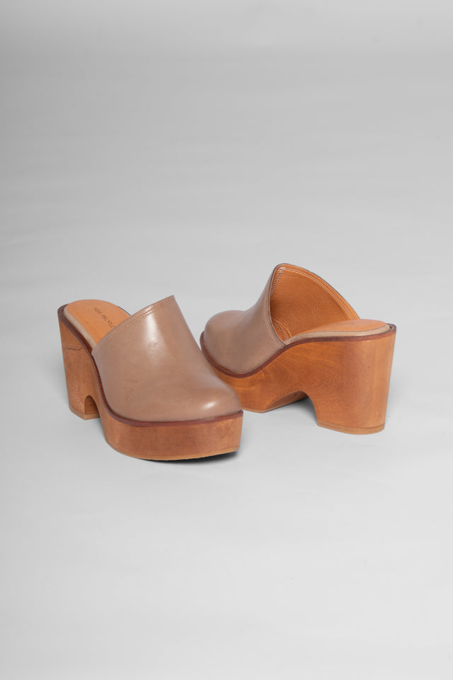 Hudson Wedge Clog Mushroom Women's Shoes Platforms Free People