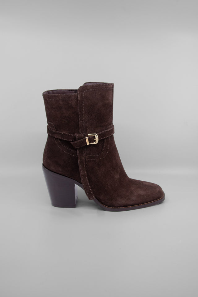 Calista Chocolate Women's Boots Heels Ateliers