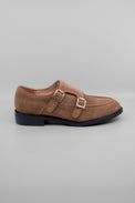 Wide Belt Guy Camel Women's Shoes Loafers All Black