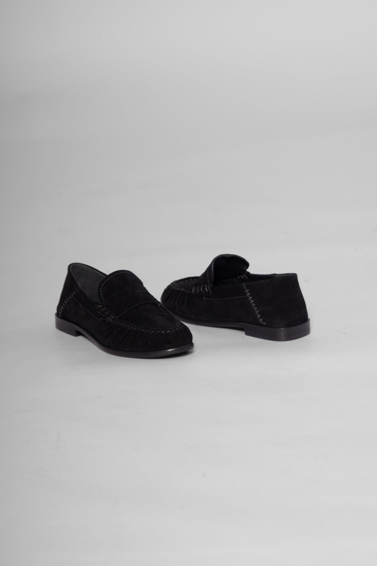 Carry On Loafer Black Oiled Suede Women's Shoes Loafers Free People