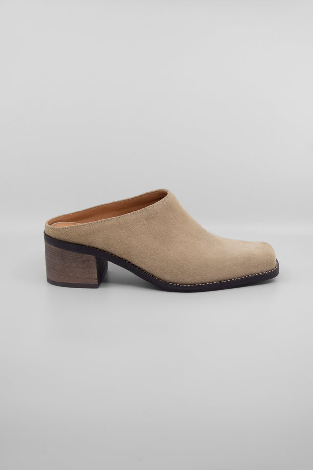 Zelda Taupe Women's Shoes Heels Intentionally Blank