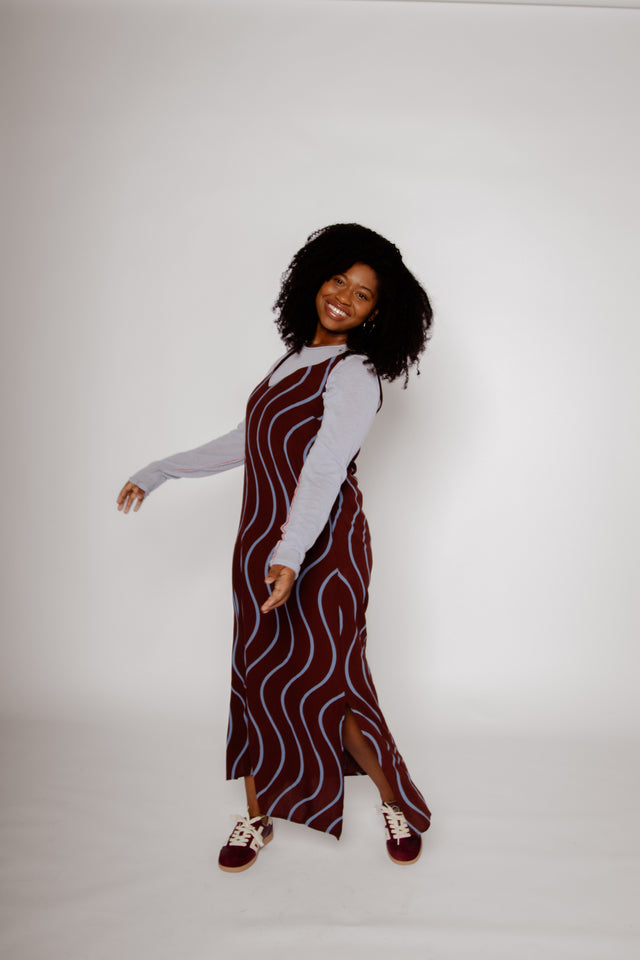 Psicodelic Stripes All Over Dress