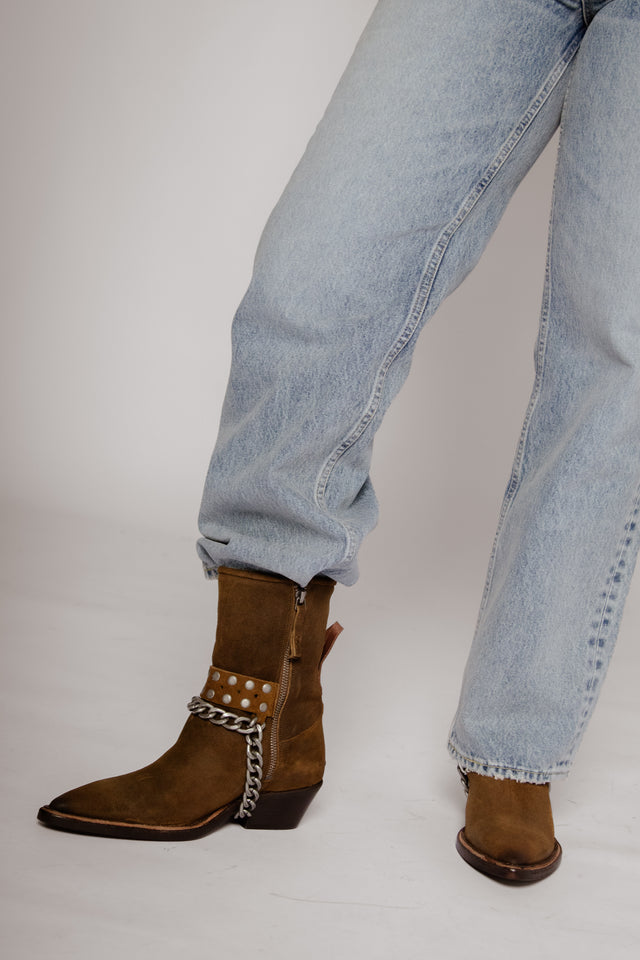 We The Free Aiden Chain Boot Uniform Suede Women's Boots Free People