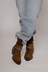 We The Free Aiden Chain Boot Uniform Suede Women's Boots Free People