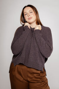 Layla Jumper Grey Marle Women's Tops Bibico