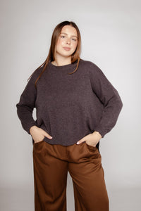 Layla Jumper Grey Marle Women's Tops Bibico