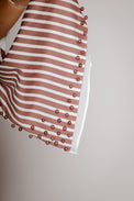 Stripe Pearly Scarf Huckleberry Gifts + Accessories Theo