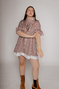 Stripe Pearly Scarf Huckleberry Gifts + Accessories Theo