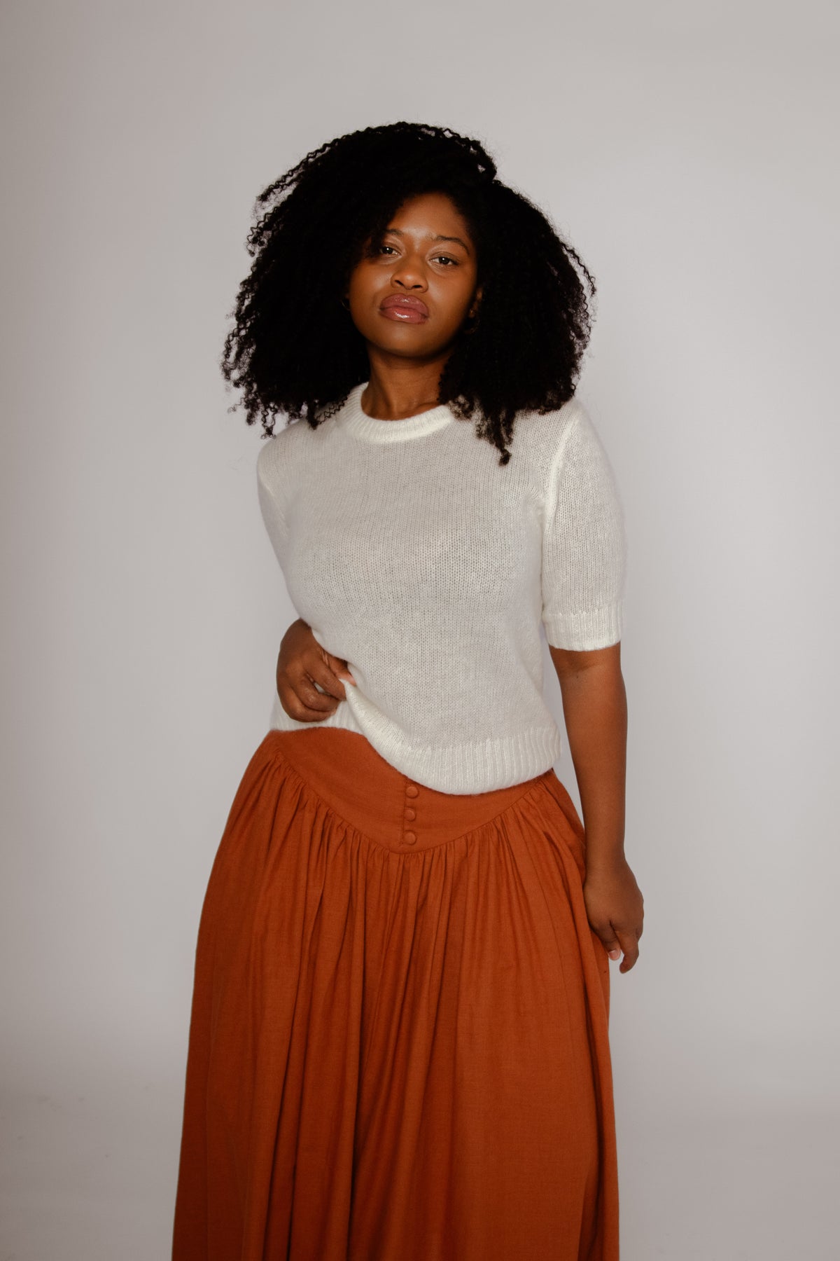 Susan Tee Ivory Women's Tops One Grey Day