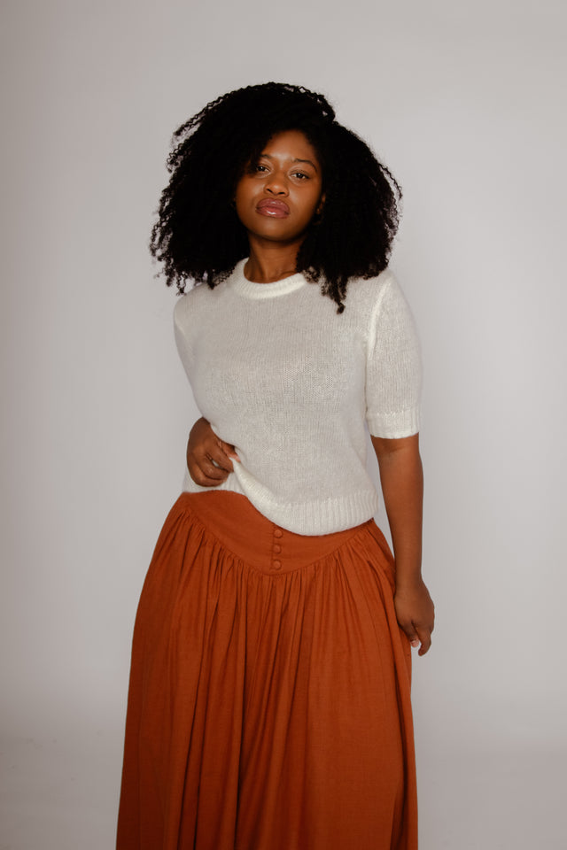 Susan Tee Ivory Women's Tops One Grey Day
