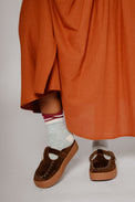 Text MSG Chocolate Women's Shoes Intentionally Blank